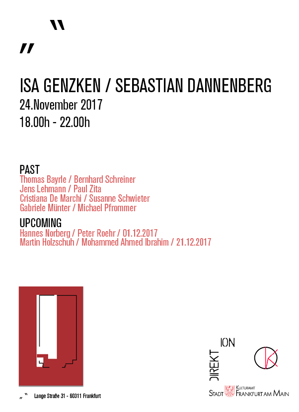 Isa Genzken Sebastian Dannenberg