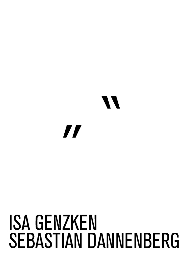 Isa Genzken Sebastian Dannenberg